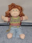 CABBAGE PATCH KIDS PLAY ALONG 2004 Bell Bottom Jeans Red Hair & Teeth Signed