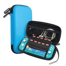 Carrying Case for Nintendo Switch Lite - Protective Hard Travel Pouch, Blue