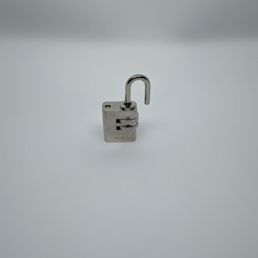 Authentic Prada Silvertone Brass Combination Lock… - image 14