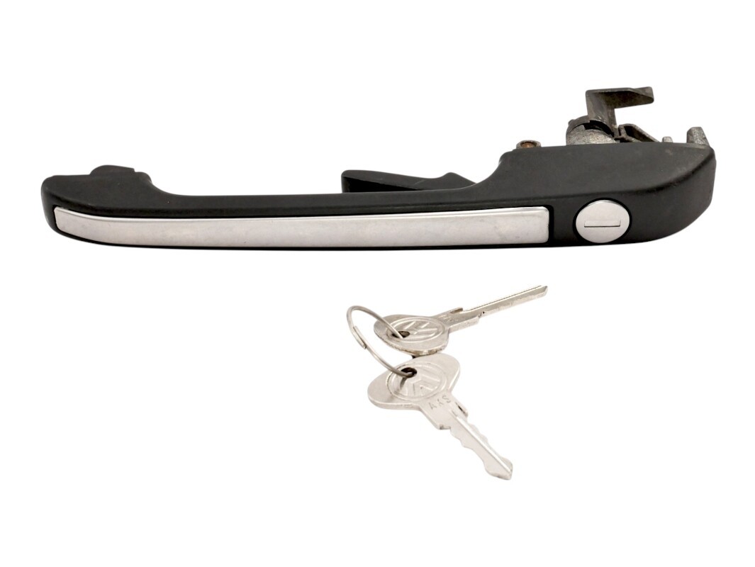 LH Front Exterior Door Handle With Keys 76-92 VW Jetta Rabbit Golf