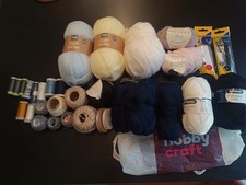 Patons cotton yarn Sirdar snuggly Gutermann  DMC  thread bundle starter kit Lot