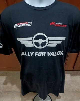 Alpha Prime Racing 2XL Team Issued Market Rebellion Shirt NASCAR Caruth Martins