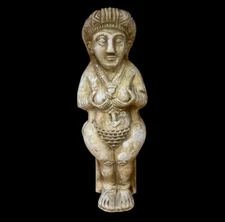ANCIENT NEAR EASTERN STONE STATUETTE/MOTHER GODDESS SUPER RARE
