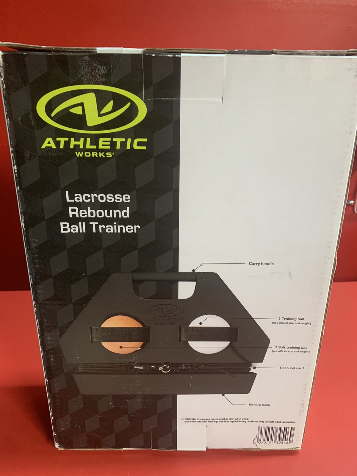 ATHLETIC WORKS LACROSSE REBOUND BALL TRAINER PORTABLE PRACTICE NIB eBay
