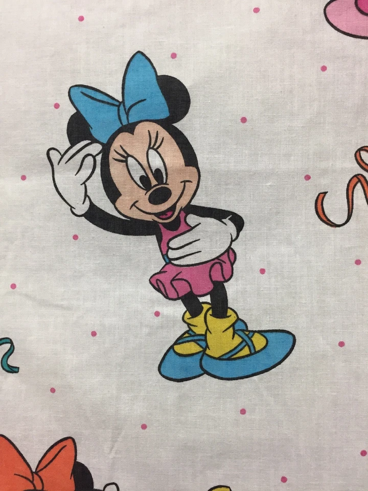 Dundee Minnie Mouse Crib Sheet Flat Ballerina USA Baby Nursery Bedding  - Image 3 of 4