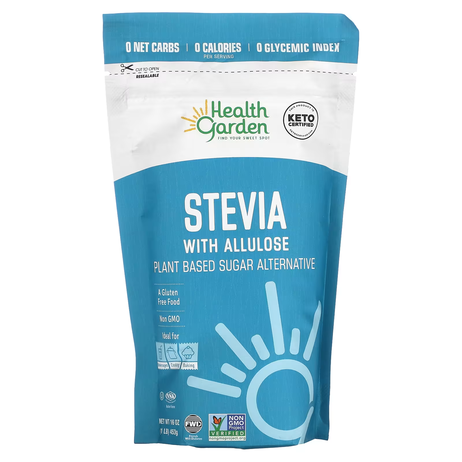 Wholesome Allulose Granular 340g Zero Calorie Sweetener Keto Sugar Free 0 Carbs - Image 3