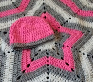 grey star baby blanket