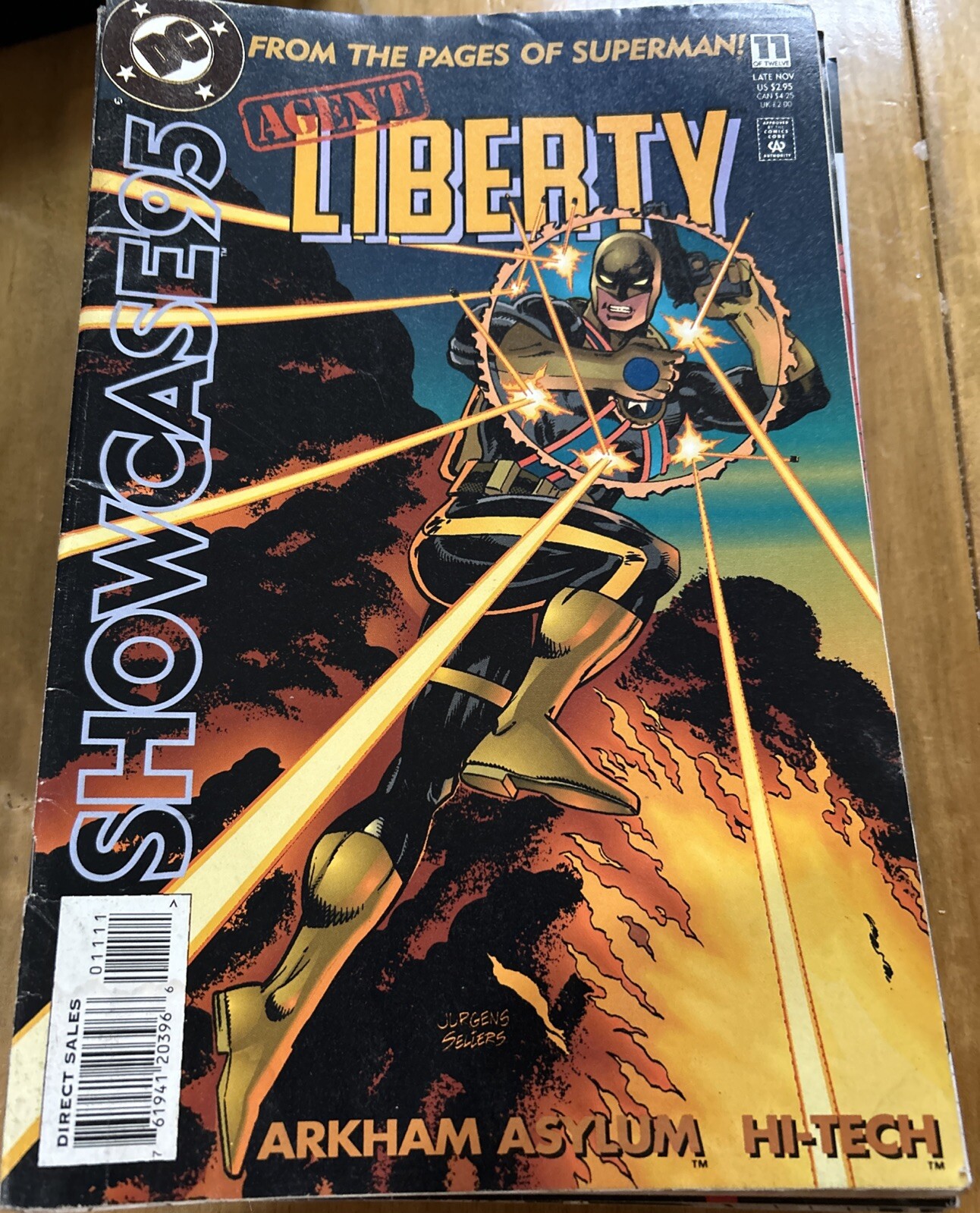 SHOWCASE '95 #11 - AGENT LIBERTY - HI-TECH - ARKHAM ASYLUM - DC COMICS