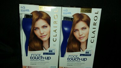 (2) Boxes Clairol Nice N Easy Root Touch Up Matches Dark Golden Brown Shades 4G