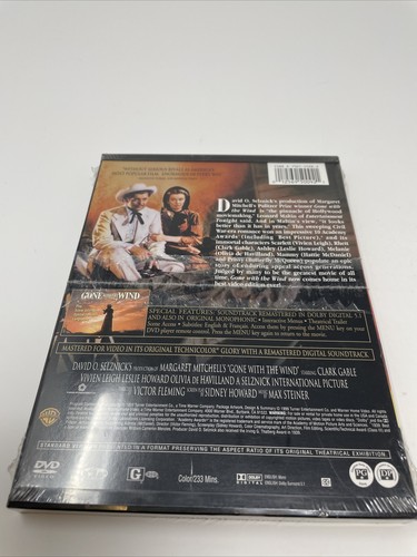 Gone With The Wind RARE Promo Brand New Sealed DVD Snapcase - Picture 2 of 2