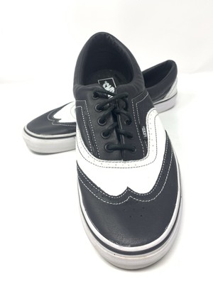 vans era white leather