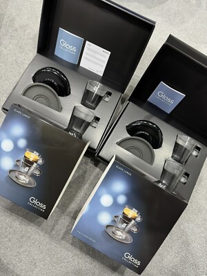 Nespresso Lungo Tassen Set mit Untertassen - 2 Nagelneue & Originalverpackte Sets