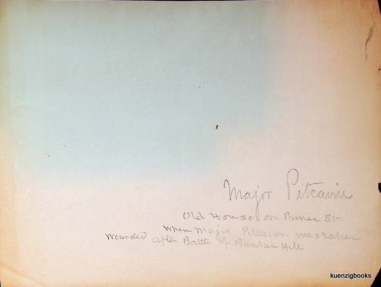 Original antique photo PITCAIRN House BOSTON MA Revolutionary War