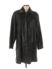 Tibor Leathers Women Black Leather Jacket M