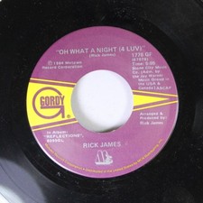 Soul 45 Rick James - Oh What A Night (4 Luv) / Can'T Stop On Motown Record Corpo