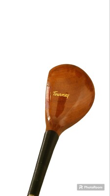 Vintage MacGregor Tourney Eye-O-Matic M65W Persimmon 1 Wood Steel