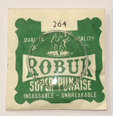 Verre De Montre Plexi Robur Ø 294 Mm - Neuf, Super Punaise Pour Montre Vintage