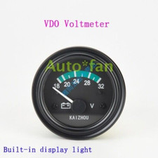 Vdo Voltmeter 12v24v With Built-in Display Light Brand New For Diesel Generator Vdo Voltmeter 12v24v With Built-in Display Light Brand New For Diesel Generator