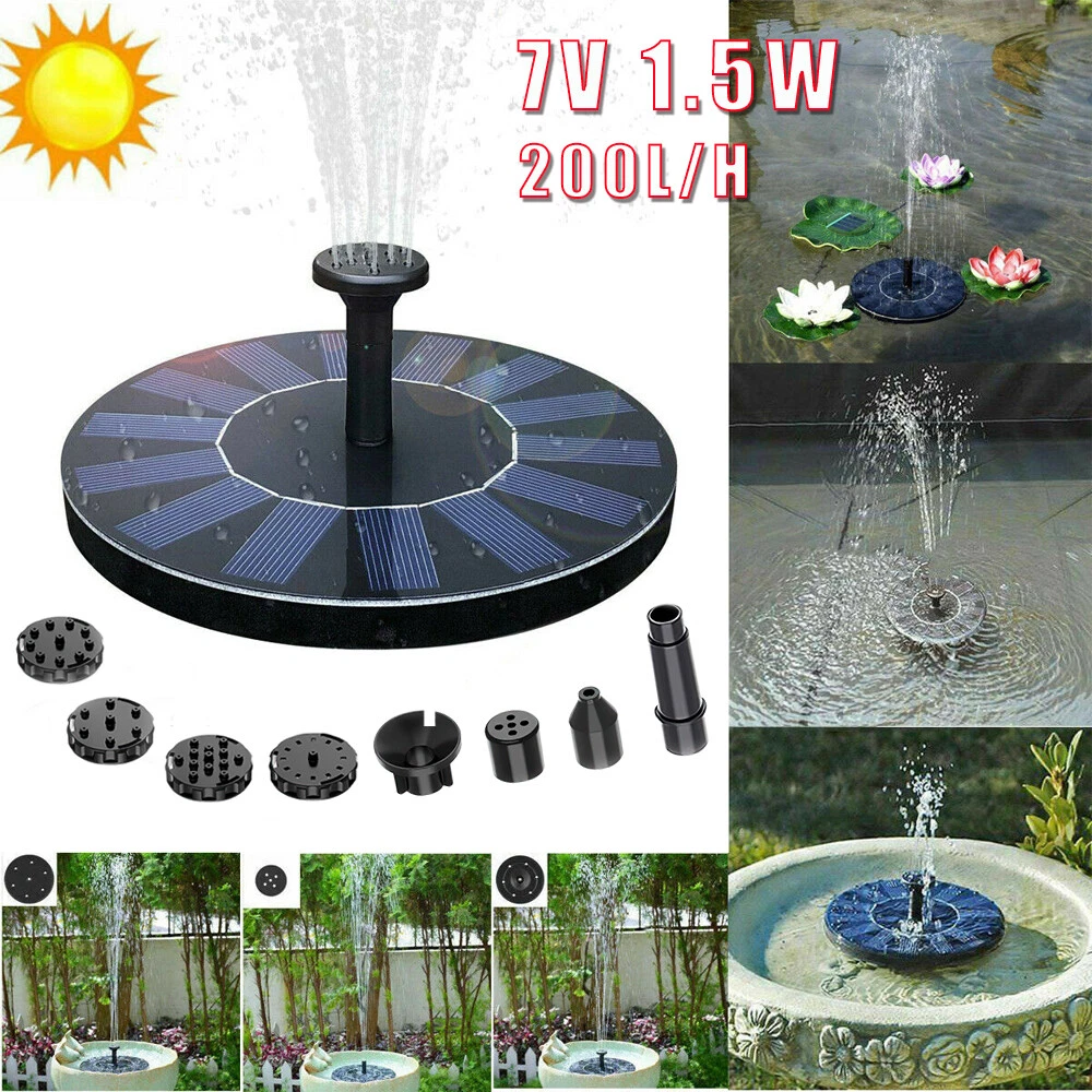solar water floating fountain