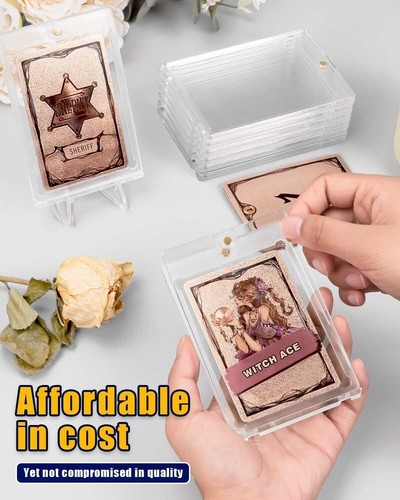 25 Pack Magnetic Card Holder 35PT One Touch Trading Sports Cards Protectors - Picture 2 of 9