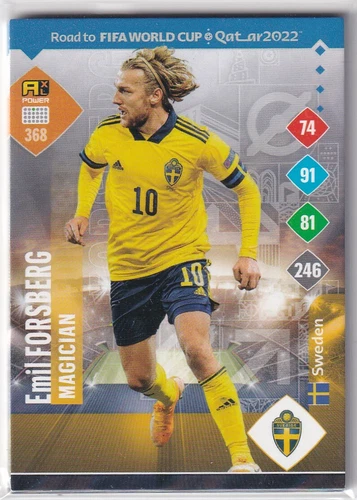 Panini Road To Qatar World Cup Card 2022 No. 368 Emil Forsberg Magician