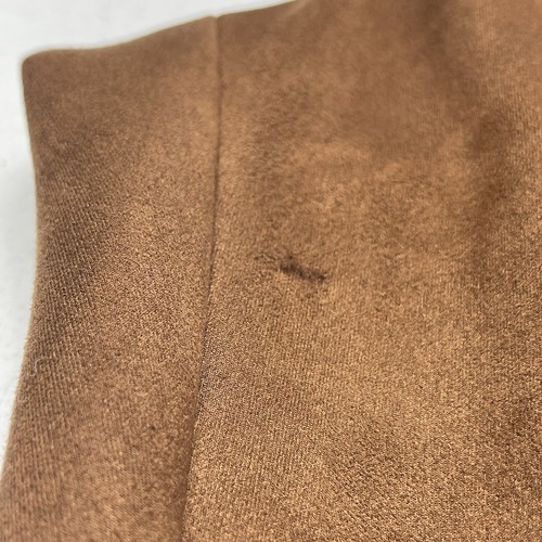 White House Black Market Brown Faux Suede Straight Leg Pants Women’s Size 8 - Picture 3 of 10