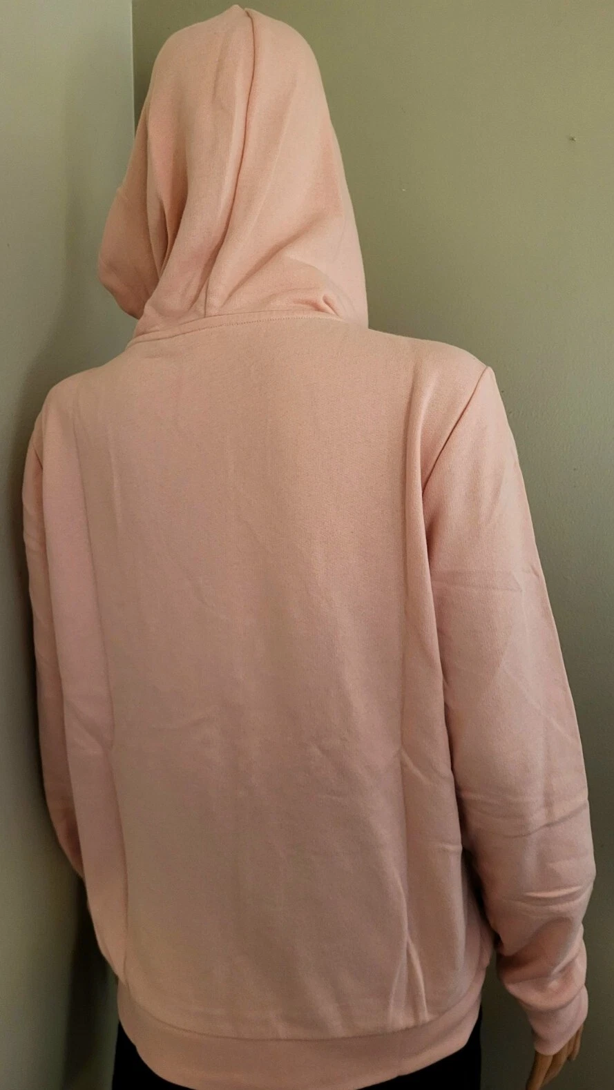 UNDERCOVER Felpa con cappuccio nuova con etichette Victorias Secret ROSA per tutti i giorni rosa argento lucido taglia large