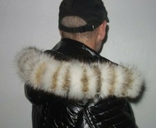 Fuchs Pelz Kapuze Kragen Fellkragen Polarfuchs Pelzkragen Jacke Parka Mantel Fox