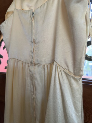 Vintage 70er Candi Jones Spitze Satin Maxi Hippie/Boho/Cottagecore/Prairie Größe 11 - Bild 6 von 8
