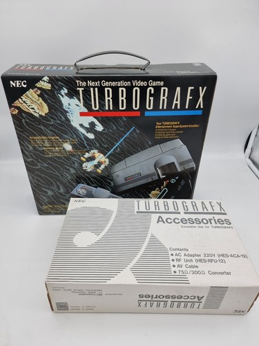 TURBOGRAFX CONSOLE + ACCESORIES PAL VERSION BRAND NEW - Imagen 1 de 12