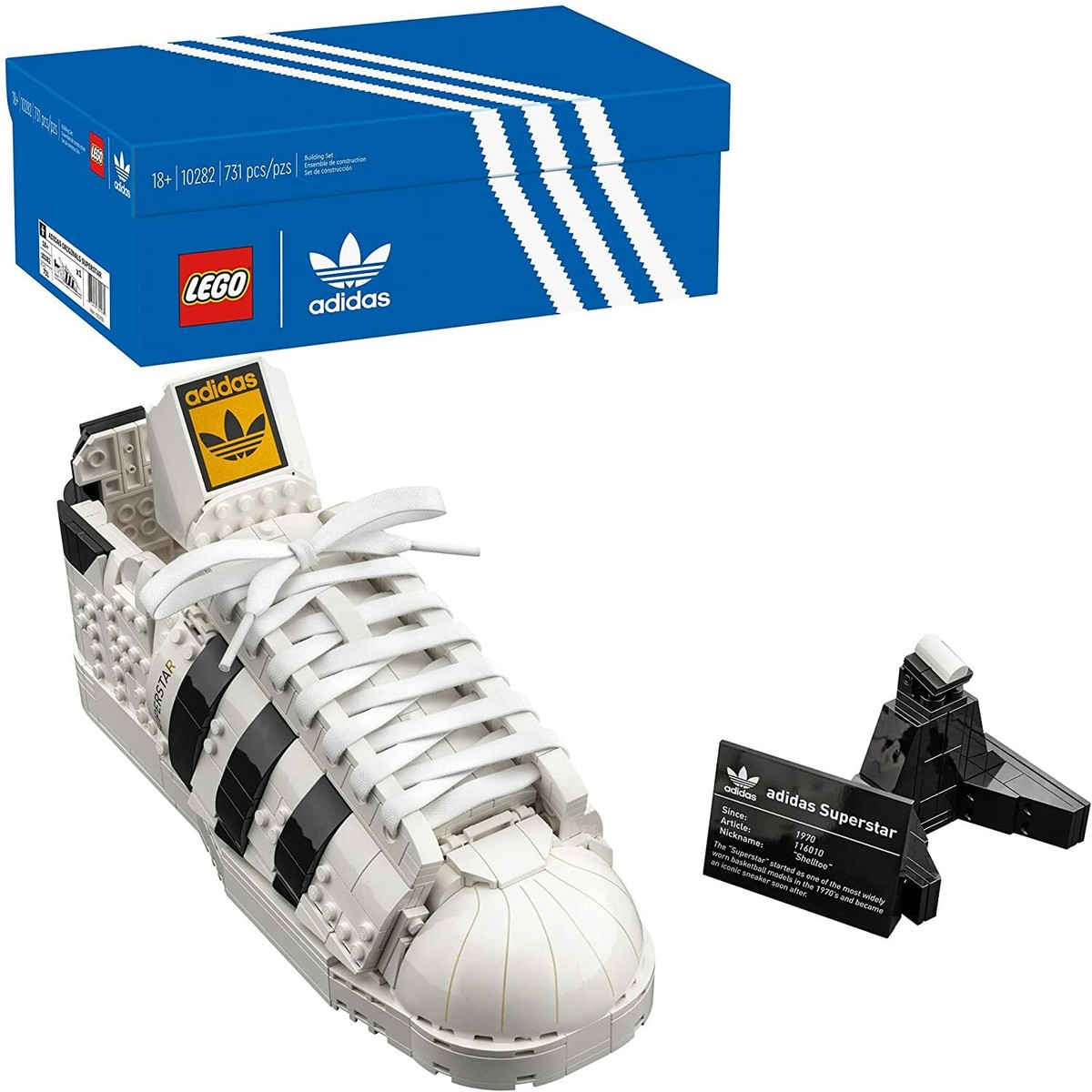 Lego 10282 Adidas Originals Superstar 731 Pieces | Brand New in