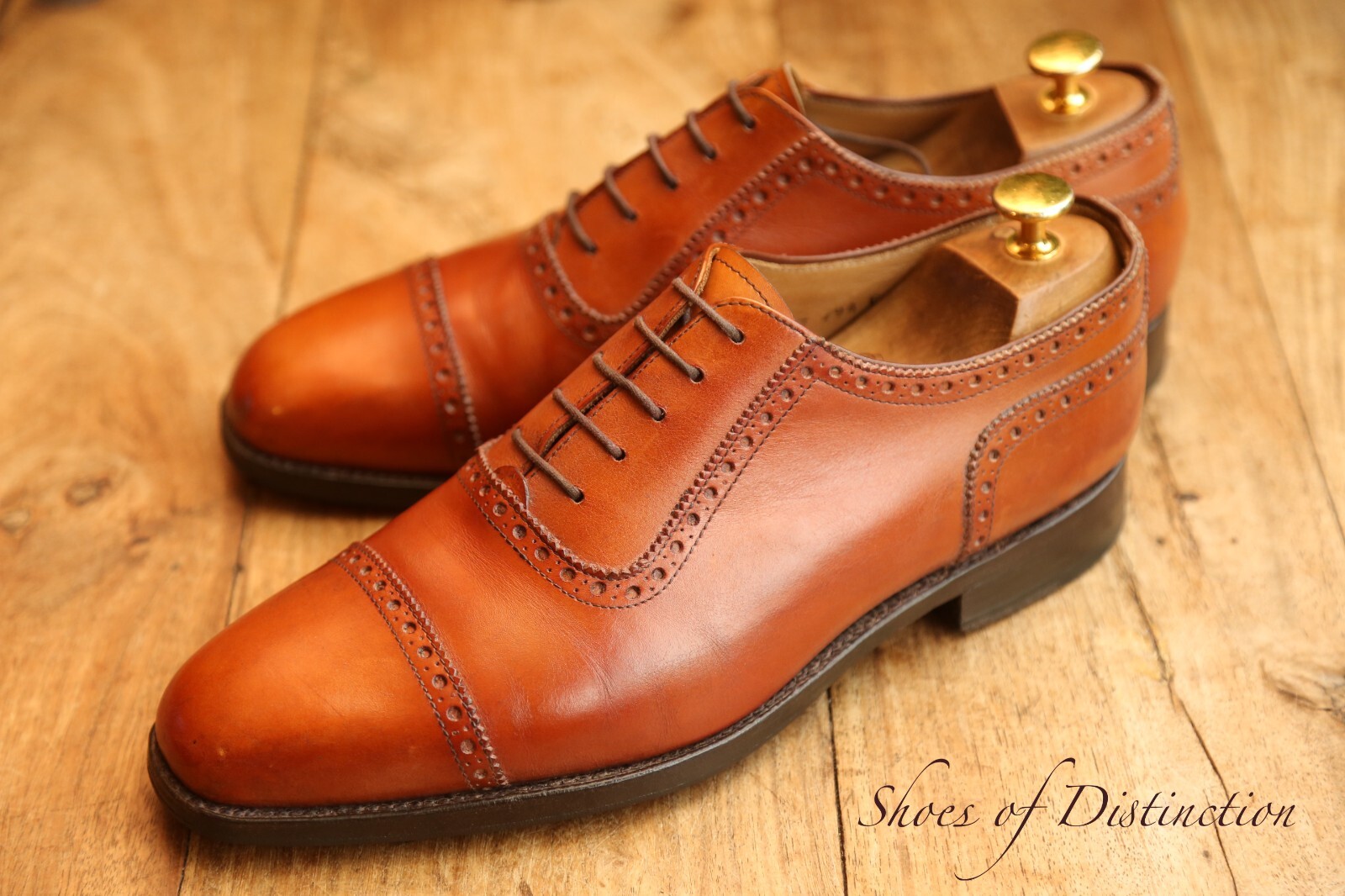 Vintage Loake For Golding Brown Leather Oxford Brogue Shoes Men's UK 8.5 US 9.5 eBay