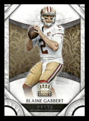 2016 Panini Crown Royale #24 Blaine Gabbert San Francisco 49ers