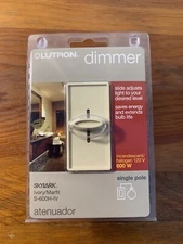 Lutron Dimmer switch Atenuador Ivory single pole S-600H-IV