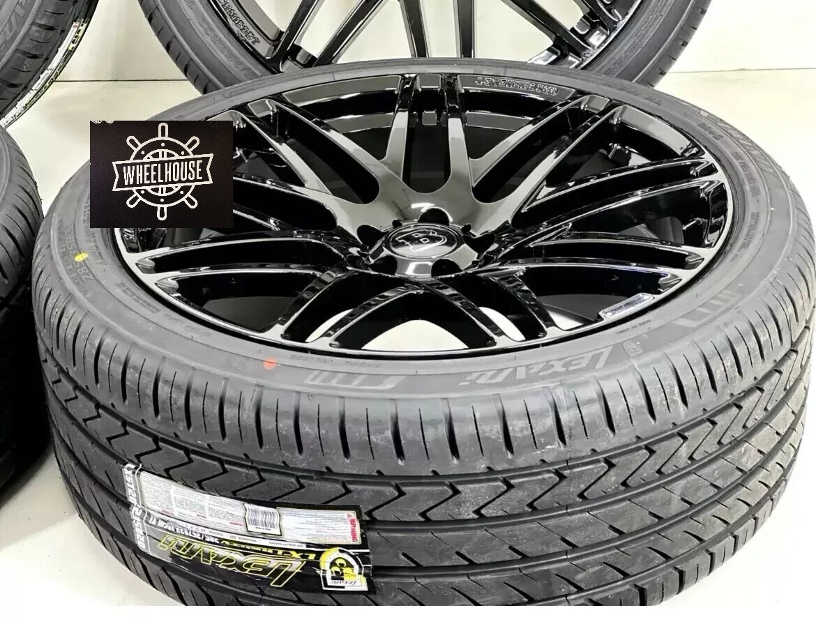 22x10 BRABUS GLOSS BLACK WHEELS RIMS TIRES MERCEDES G-WAGON G55 G500 G550 G63 G