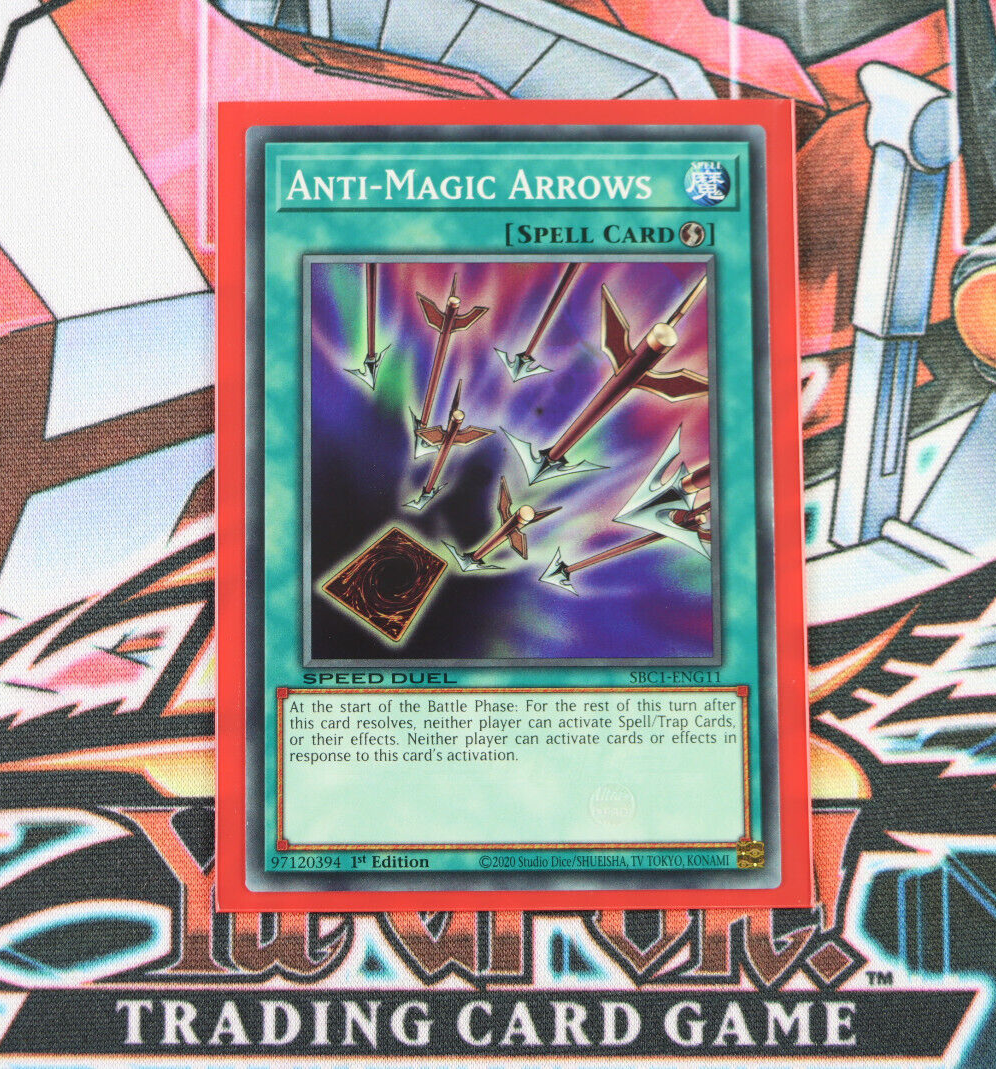yugioh arrow card Yugioh Anti-Magic Arrows MAGO-EN043 1st Gold Rare Near Mint