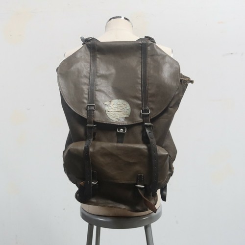 Vintage Military Leather Rucksack 