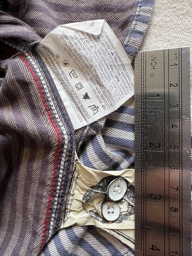 Levis 201 Shirt S Hickory Stripe Railroad 1910s 1920s Workwear Work Repro LVC-sh - Bild 18 von 24