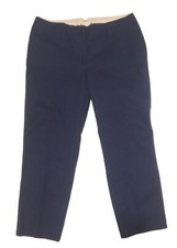 NEW RTLS 45 LANDS END WOMENS NAVY BLUE CHINO 7/8 PANTS SZ 14W INSEAM 27