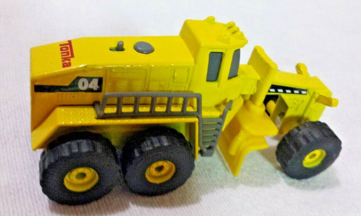 Tonka Road Grader 黄色 Tonka Metal Diecast Road Grader Yellow 1:64 Construction Vehicle