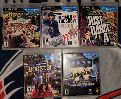 Cabela's Big Game Hunter 2012 MLB 12 Just Dance 4 Superstars TV Yoostar 2 PS3 