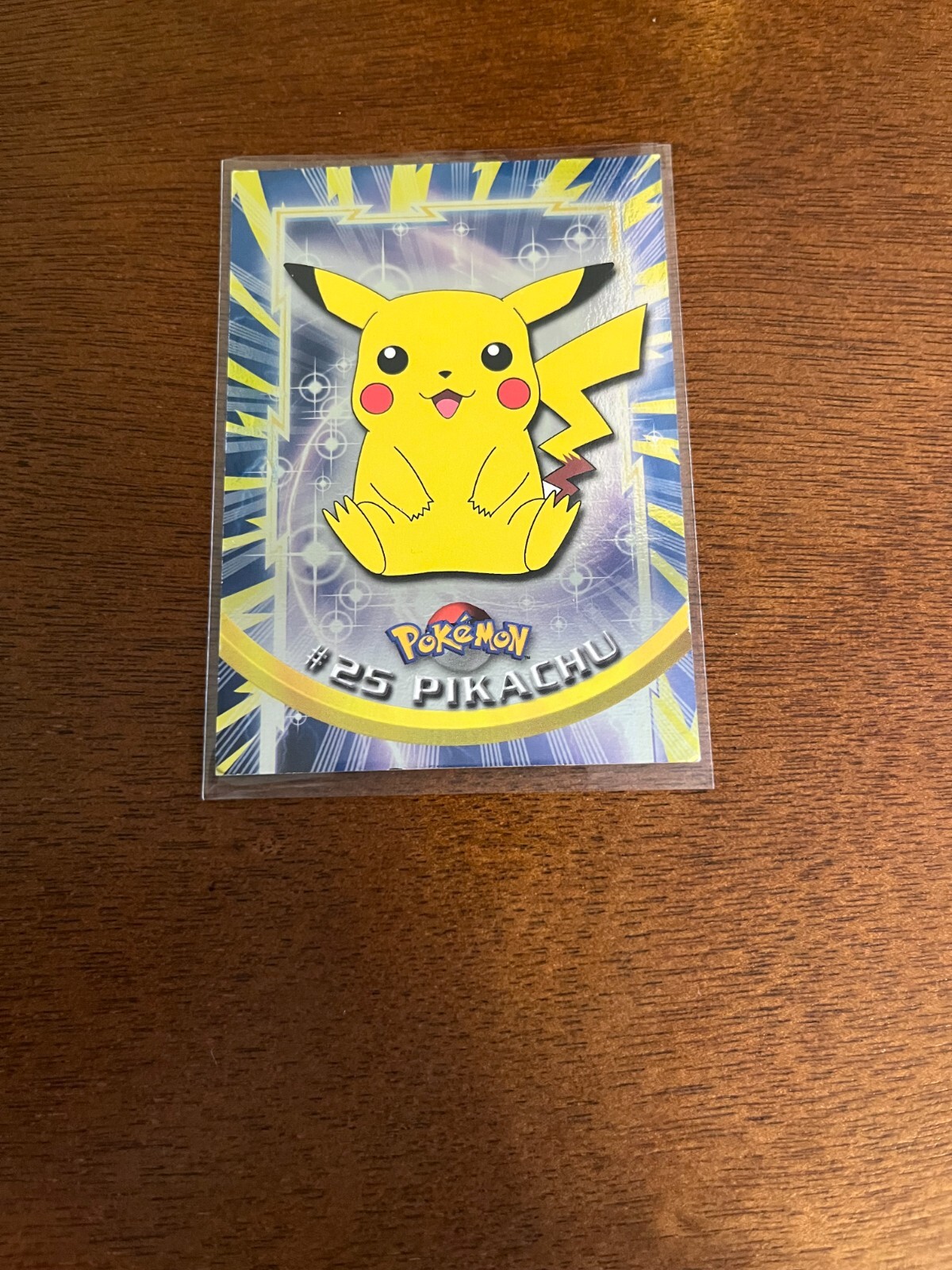 Topps Pokemon #25 Pikachu 1999 serie de animación de televisión 1 holograma