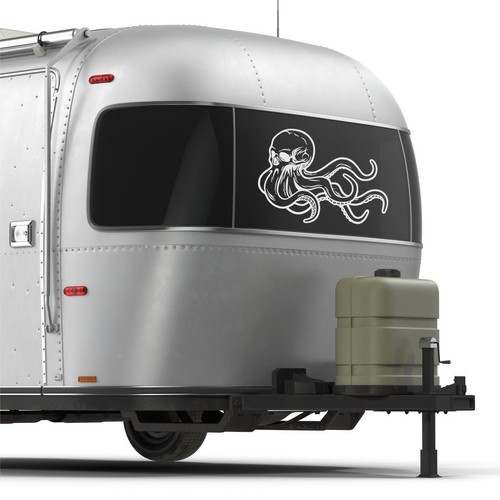 Octopus Decal RV Camper Vinyl Graphic Truck Wall and Window Octopus Logo Sticker - Picture 2 of 7