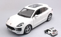 Burago 1/24 Porsche Macan 2015 Weiss Modellbau Statisches Modell Diecast