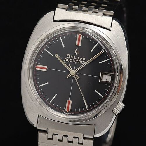 Bloba Accutron Date Men's Watch 1960 Vintage - Picture 1 of 4