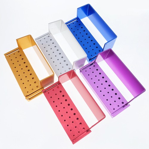 Dental High Low FG RA Bur Burs Holder Block Disinfection Box Autoclave 30 Holes - Picture 6 of 16