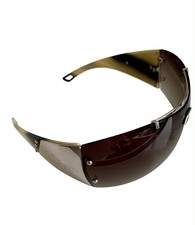 Occhiali da sole Christian Dior vintage logo plastica specchio nero argento DIORITO 2