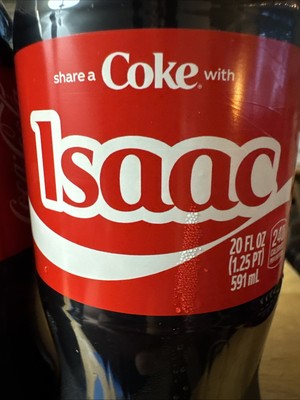 Share a Coke with Isaac 2025 Personalized Gift Coca Cola Bottle