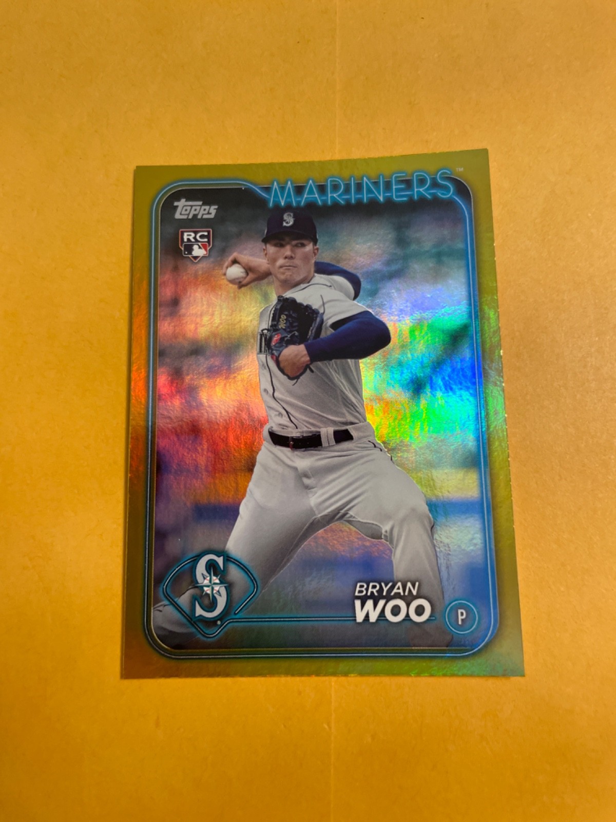 2024 Topps Series 1 - Bryan Woo #12 Gold Foil (RC)