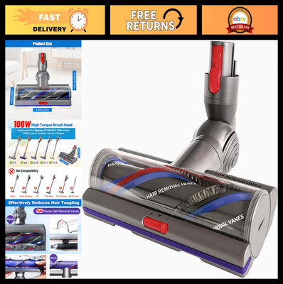 High Torque Brush Head Replacement for Dyson V7 V8 V10 V11 V15 - Anti-Tangle Vac